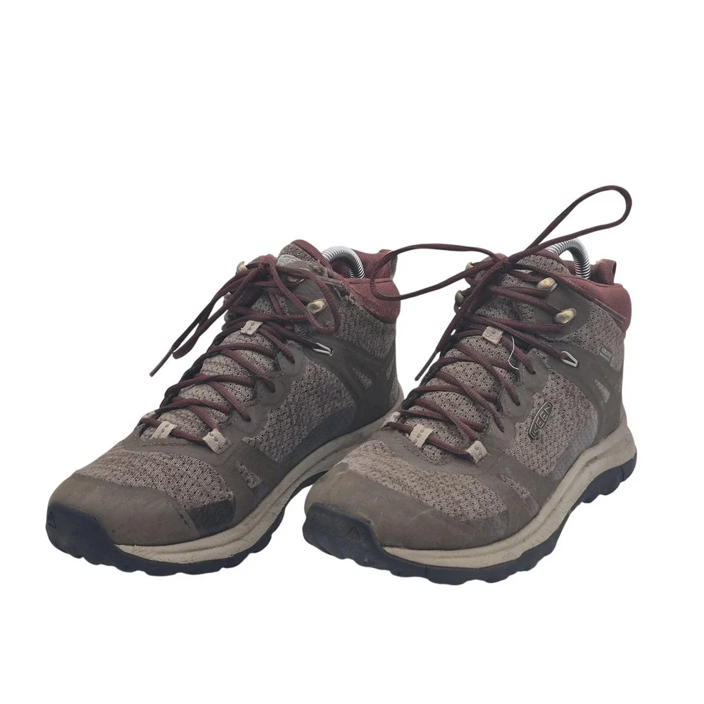 KEEN Snow Hiking Boots Womens Size 8 Brown Waterproof Ankle Lace Up 1023497